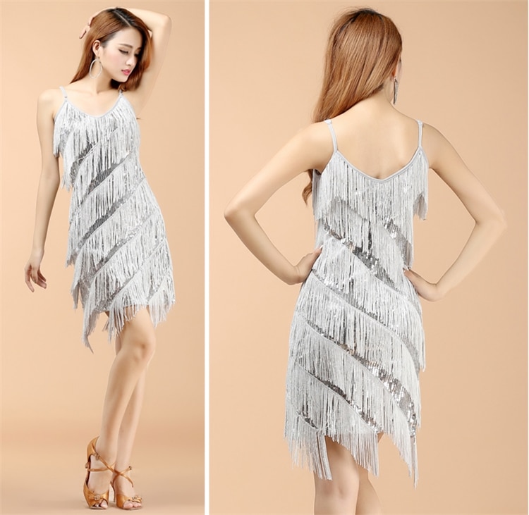 Women's Sequined Retro Dress - Image 3